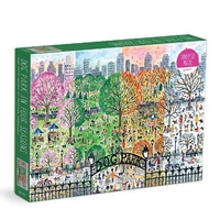 Abbildung von: Michael Storrings Dog Park in Four Seasons 1000 Piece Puzzle - Mudpuppy Press