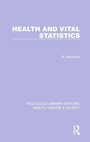 Cover: Health and Vital Statistics - Routledge