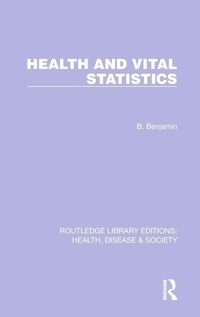 Enlarge image Cover: Health and Vital Statistics - Routledge