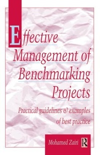 Enlarge image Cover: Effective Management of Benchmarking Projects - Butterworth-Heinemann
