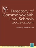 Bild: Directory of Commonwealth Law Schools 2003-2004 - Routledge Cavendish