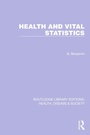 Cover: Health and Vital Statistics - Routledge