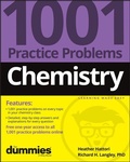 Cover: Chemistry: 1001 Practice Problems For Dummies (+ Free Online Practice) - Wiley
