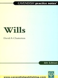 Cover: Practice Notes on Wills - Routledge Cavendish