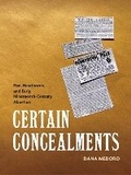 Cover: Certain Concealments - University of Massachusetts Press