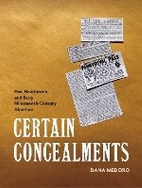 Enlarge image Cover: Certain Concealments - University of Massachusetts Press