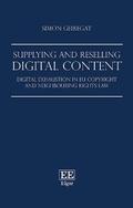 Cover: Supplying and Reselling Digital Content - Edward Elgar Publishing