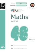 Cover: SEM Maths Level D Week 46 - Oxbridge Centre