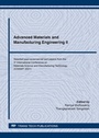 Cover: Advanced Materials and Manufacturing Engineering II - Trans Tech Publications Ltd
