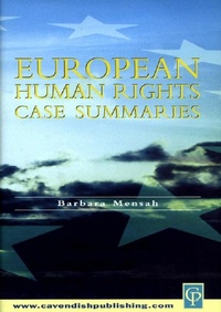 Enlarge image Cover: European Human Rights Case Summaries - Routledge Cavendish