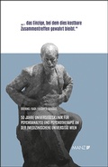 Cover: 50 Jahre Universit&auml;tsklinik f&uuml;r Psychoanalyse und Psychotherapie an der (Medizinischen) Universit&auml;t Wien - Manz