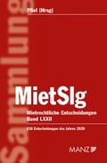 Cover: Mietrechtliche Entscheidungen MietSlg - Manz