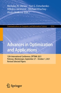 Abbildung von: Advances in Optimization and Applications - Springer