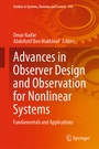 Cover: Advances in Observer Design and Observation for Nonlinear Systems - Springer