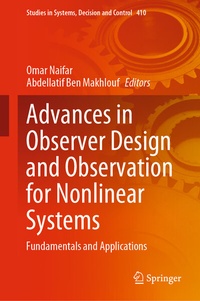 Abbildung von: Advances in Observer Design and Observation for Nonlinear Systems - Springer