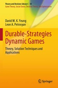 Cover: Durable-Strategies Dynamic Games - Springer