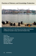 Cover: Practices of Memory and Knowledge Production - Metropol-Verlag