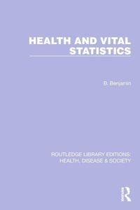 Enlarge image Cover: Health and Vital Statistics - Routledge