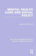 Cover: Mental Health Care and Social Policy - Routledge
