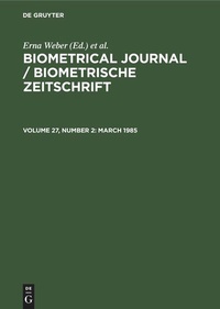 Enlarge image Cover: March 1985 - De Gruyter