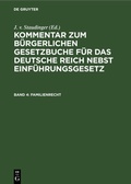 Cover: Familienrecht - De Gruyter