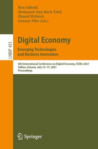 Abbildung von: Digital Economy. Emerging Technologies and Business Innovation - Springer