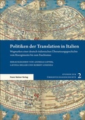 Cover: Politiken der Translation in Italien - Franz Steiner Verlag