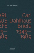 Cover: Carl Dahlhaus: Briefe 1945-1989 - J.B. Metzler