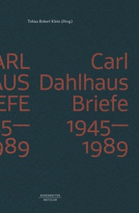 Abbildung von: Carl Dahlhaus: Briefe 1945-1989 - J.B. Metzler
