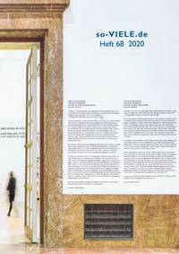 Enlarge image Cover: so viele Heft 68 2021 - icon Verlag Hubert Kretschmer