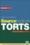Cover: Sourcebook on Tort Law 2/e - Routledge Cavendish