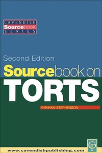 Enlarge image Cover: Sourcebook on Tort Law 2/e - Routledge Cavendish