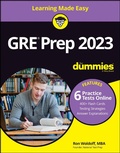 Cover: GRE Prep 2023 For Dummies with Online Practice - Wiley-Scrivener