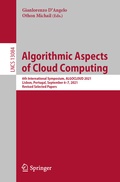 Cover: Algorithmic Aspects of Cloud Computing - Springer