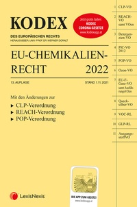 Bild: KODEX EU-Chemikalienrecht 2022 - inkl. App - LexisNexis Verlag ARD ORAC GmbH