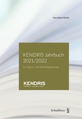 Cover: KENDRIS Jahrbuch 2021/2022 - Schulthess Juristische Medien