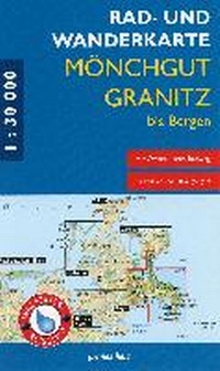 Abbildung von: Rad- und Wanderkarte Mönchgut, Granitz, bis Bergen - grünes herz
