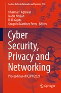Cover: Cyber Security, Privacy and Networking - Springer