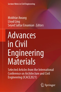 Enlarge image Cover: Advances in Civil Engineering Materials - Springer