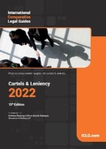 Cover: International Comparative Legal Guide - Cartels & Leniency 2022 2022 - Global Legal Group Ltd