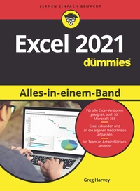 Abbildung von: Excel 2021 Alles-in-einem-Band für Dummies - Wiley-VCH