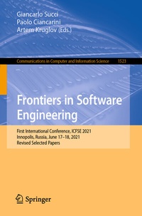 Abbildung von: Frontiers in Software Engineering - Springer