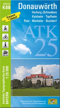 Abbildung von: ATK25-K08 Donauwörth (Amtliche Topographische Karte 1:25000) - Landesamt für Digitalisierung, Breitband und Vermessung, Bayern
