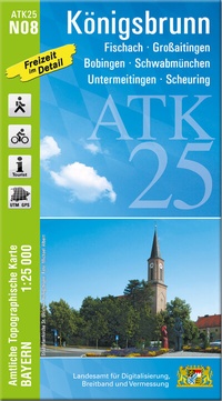 Abbildung von: ATK25-N08 Königsbrunn (Amtliche Topographische Karte 1:25000) - Landesamt für Digitalisierung, Breitband und Vermessung, Bayern
