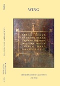 Cover: Wing Churchwardens' Accounts 1527-1662 - Buckinghamshire Record Society