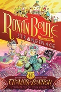 Cover: Ronan Boyle Into the Strangeplace (Ronan Boyle #3) - Amulet Books