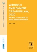 Cover: Widodo's Employment Creation Law, 2020 - ISEAS