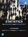 Cover: Statistics for Business & Economics, Global Edition - Pearson Education Limited