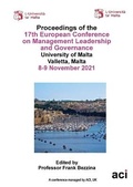 Cover: ECMLG 2021 Proceedings 17th European Conference on Management Leadership and Governance - ACPIL