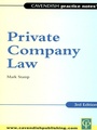 Cover: Practice Notes on Private Company Law - Routledge Cavendish